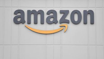El logo del gigante minorista estadounidense Amazon. El logo del gigante minorista estadounidense Amazon.