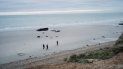 Policías franceses patrullan la playa en busca de migrantes en Wimereux, norte de Francia. Varios migrantes murieron y otros sufrieron heridas al tratar de cruzar el Canal de la Mancha de Francia a Gran Bretaña, miércoles 24 de noviembre de 2021. Policías franceses patrullan la playa en busca de migrantes en Wimereux, norte de Francia. Varios migrantes murieron y otros sufrieron heridas al tratar de cruzar el Canal de la Mancha de Francia a Gran Bretaña, miércoles 24 de noviembre de 2021.