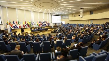 Vista general de la inauguración la Asamblea Parlamentaria Euro-Latinoamericana (EuroLat)&nbsp; en ciudad de Panamá.&nbsp;&nbsp;