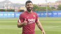 El jugador del FC Barcelona Sergio Kun Agüero en su primer entrenamiento de pretemporada con el equipo blaugrana El jugador del FC Barcelona Sergio Kun Agüero en su primer entrenamiento de pretemporada con el equipo blaugrana