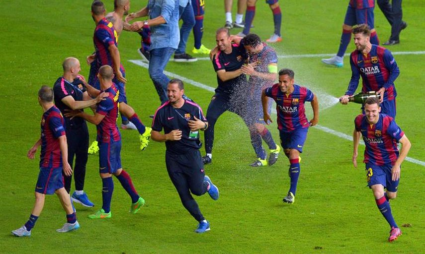 El Barcelona se apoderó del título en Berlín. (EFE)