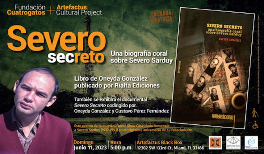 Cartel de la película sobre Severo Sarduy.&nbsp;