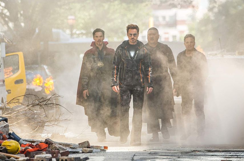 Fotograma de la cinta de Marvel, Avengers: Infinity War.