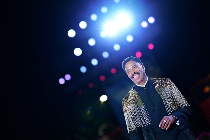 El actor estadounidense Colman Domingo asiste a la alfombra roja de la película Dead Mans Wire, presentada fuera de concurso en el 82º Festival Internacional de Cine de Venecia, en el Lido de Venecia el 2 de septiembre de 2025.&nbsp;