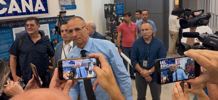 Recibimiento a José Daniel Ferrer a Miami. 