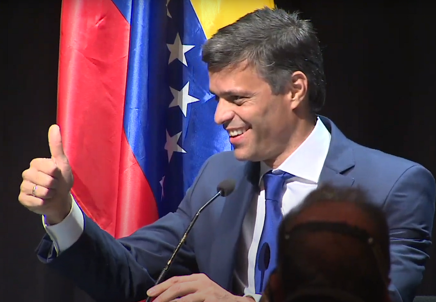El líder de Voluntad Popular, Leopoldo López habla desde Madrid a pocos días de su salida de Venezuela.&nbsp;