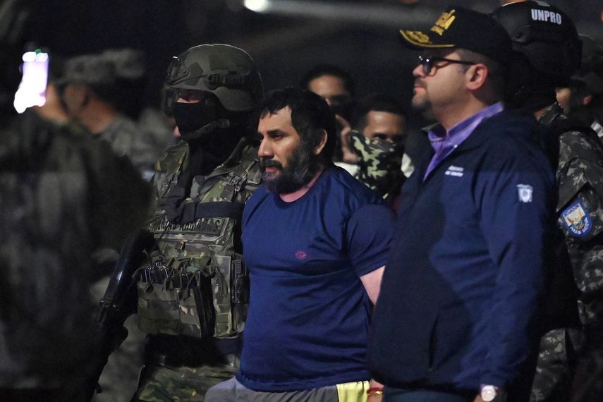 Adolfo Macías, alias Fito, líder de la banda criminal Los Choneros, antes de ser extraditado a Estados Unidos.