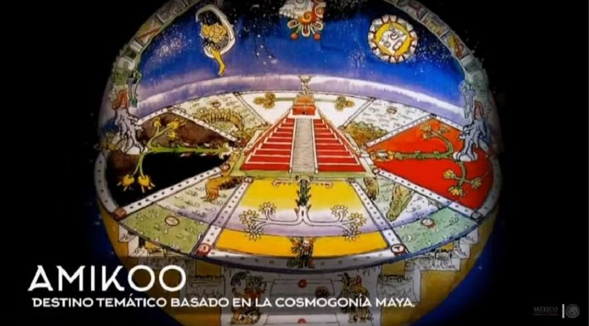 El complejo contará con parque temático, un Museo de Arqueología y Antropología Maya, restaurantes, un hotel y un resort de playa y una piscina de olas para hacer surf.