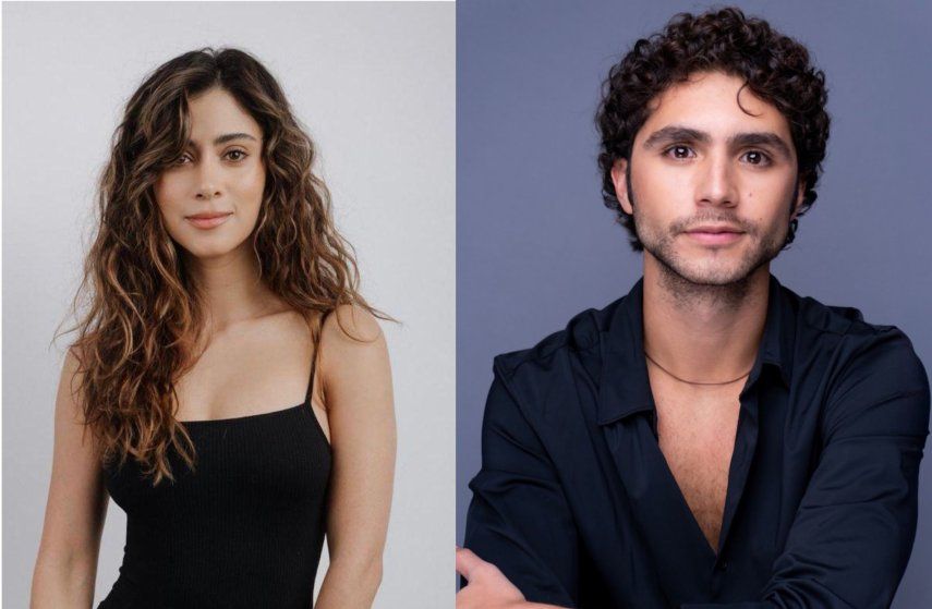 Los actores Juanita Molina y Julián Zuluaga.