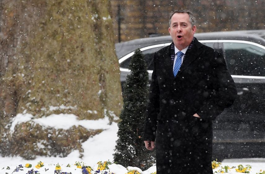 El ministro británico de Comercio Internacional,&nbsp;Liam&nbsp;Fox, a su llegada a una reunión en Londres, el 1 de marzo de 2018.&nbsp;