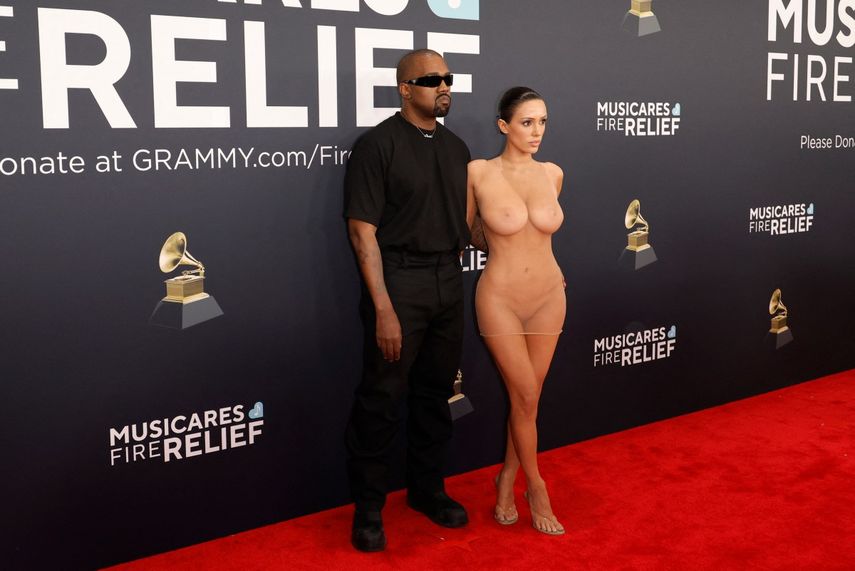 Kanye West y Bianca Censori.&nbsp;