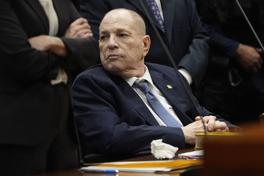 Harvey Weinstein comparece ante el tribunal penal de Queens el jueves 9 de mayo de 2024, en Nueva York.&nbsp;