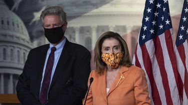 La presidenta de la C&aacute;mara de Representantes, Nancy Pelosi, en el Capitolio.