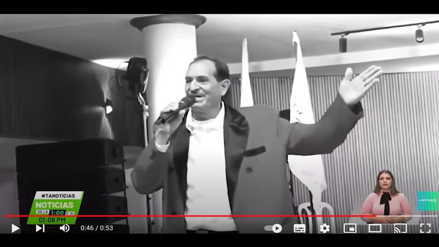 El cantante colombiano Gabriel Gómez.