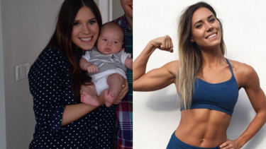Imágen de un antes y después compartida por la bloguera australiana Kayla Itsines&nbsp;