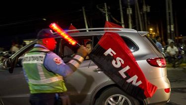 Celebraciones el domingo en la noche por triunfo de Daniel Ortega