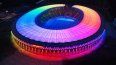 En foto del miércoles 23 de junio del 2021, el Estadio Olímpico de Berlín iluminado con los colores del arcoíris.Lugar donde se juega la final de la Eurocopa entre España e Inglaterra