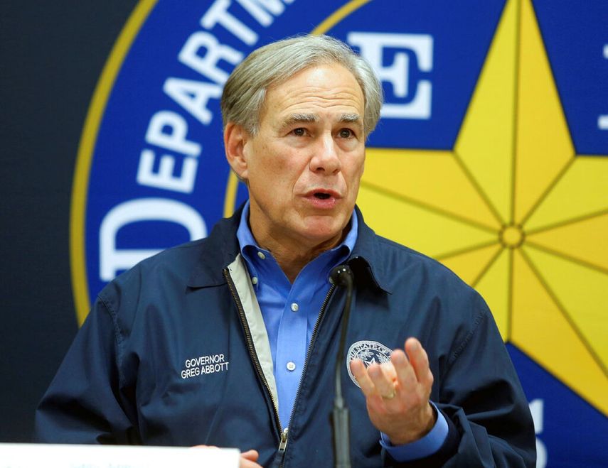 El gobernador de Texas Greg Abbott.