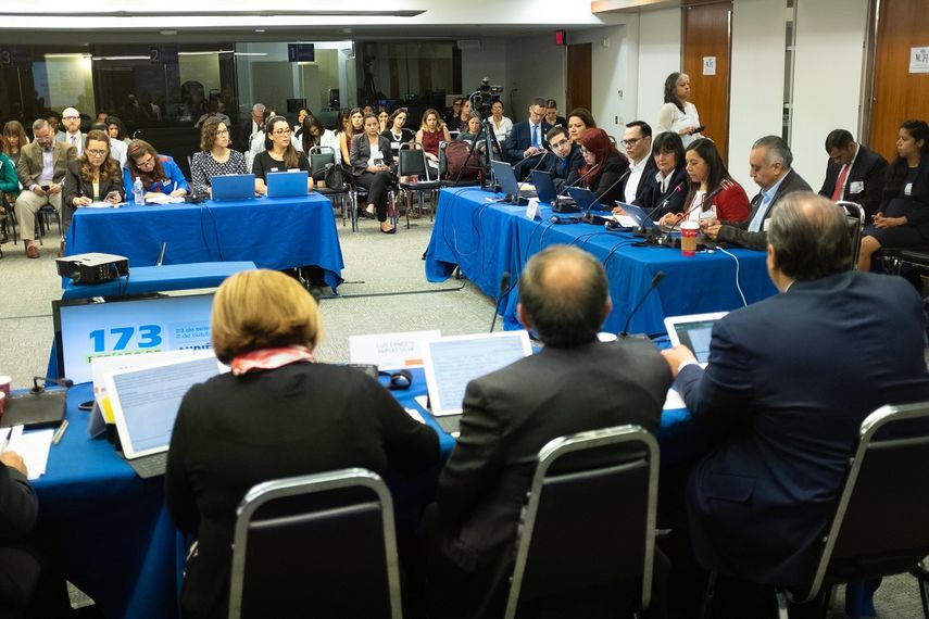 Fotograf&iacute;a del 26 de septiembre de 2019 del 173 Per&iacute;odo de Sesiones de la CIDH, en Washington, EEUU.