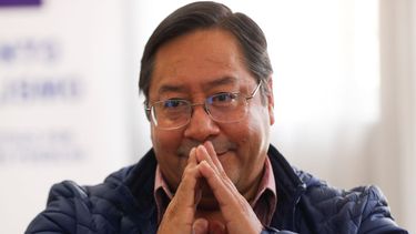 Luis Arce, candidato presidencial del Movimiento al Socialismo (MAS), ofrece una entrevista en su sede de campaña en La Paz, Bolivia, el martes 20 de octubre de 2020.&nbsp;