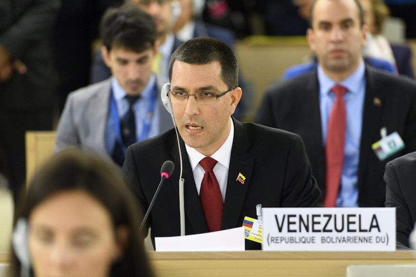 Jorge Arreaza, ministro de Asuntos Exteriores de Venezuela.