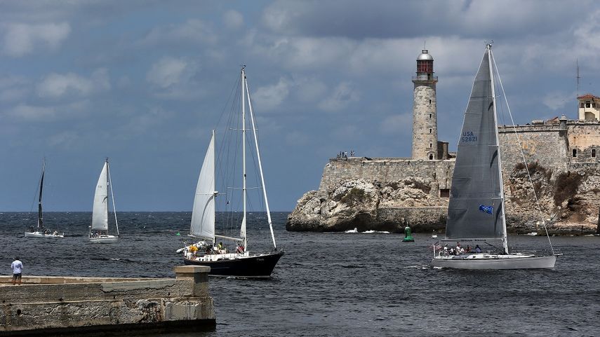 Veleros de&nbsp;Cuba&nbsp;y EEUU participan en la regata Torreón de la Chorrera este sábado 18 de marzo de 2017 en La Habana, Cuba.&nbsp;