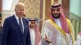 El presidente Joe Biden al príncipe heredero saudita, Mohamed bin Salman. &nbsp;
