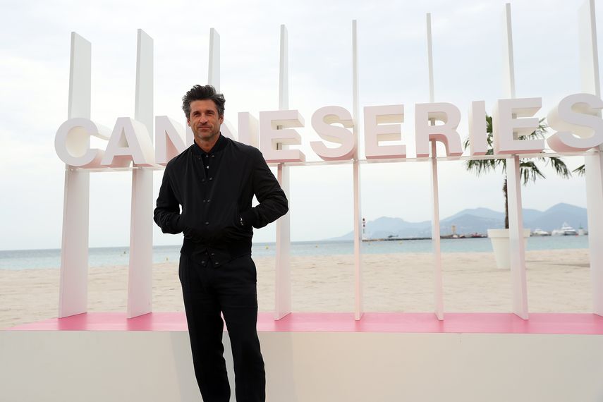 El actor estadounidense&nbsp;Patrick Dempsey, a su llegada al festival de series de Cannes.&nbsp;