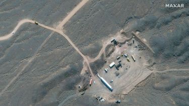 Imagen de satélite de un centro de enriquecimiento de Uranio en Natanz, al sur de Teherán.
