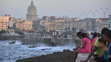 Vista parcial del malecón habanero.&nbsp;