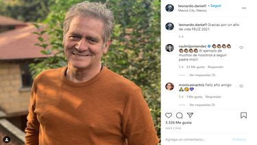 El actor y director de cine y televisión mexicano Leonardo Daniel