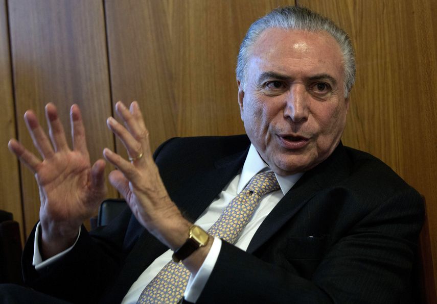 El presidente de Brasil, Michel Temer. 