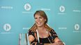 La cantante Olga Tañón, durante una rueda de prensa en Miami.&nbsp;