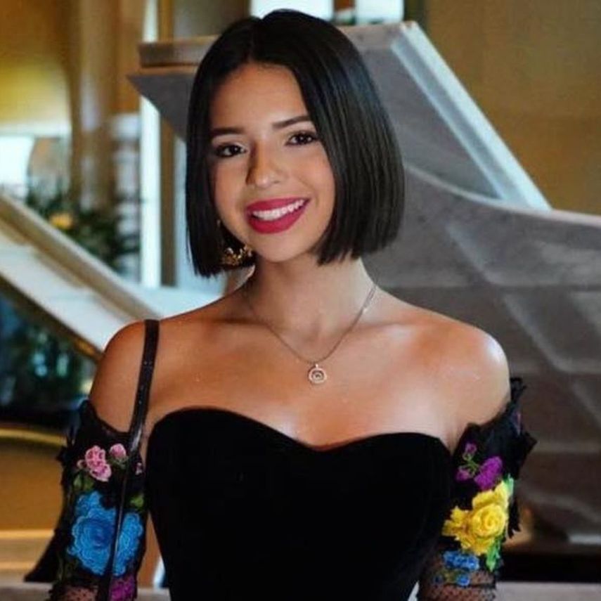 Es hija de Pepe Aguilar y nieta de Antonio Aguilar y Flor Silvestre, todos ellos famosos artistas mexicanos. 