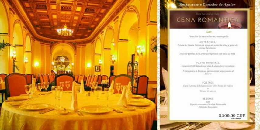 Hotel de Cuba ofrece cena romántica por más que salario mensual