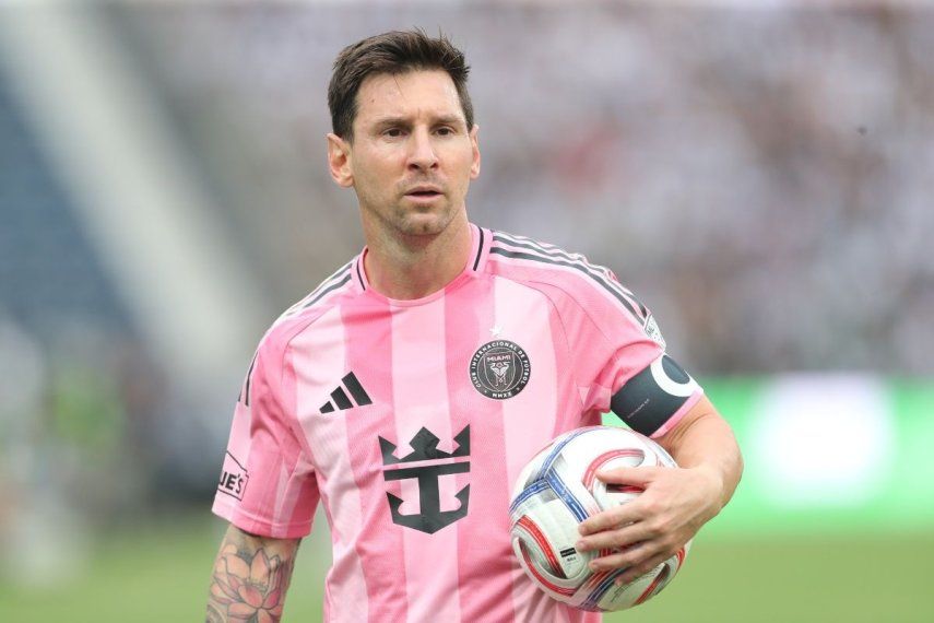 El argentino Lionel Messi, capitán del Inter Miami, durante un partido del club.