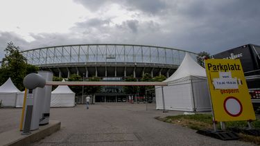 Una vista exterior del estadio Ernst Happel en Viena el jueves 8 de agosto de 2024, donde Taylor Swift tenía previstas tres presentaciones de su gira The Eras Tour.&nbsp;