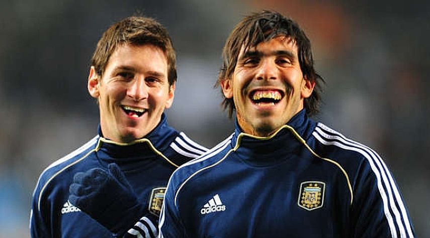 Messi y Tévez llevarán la batuta de Argentina en la Copa América (EFE)