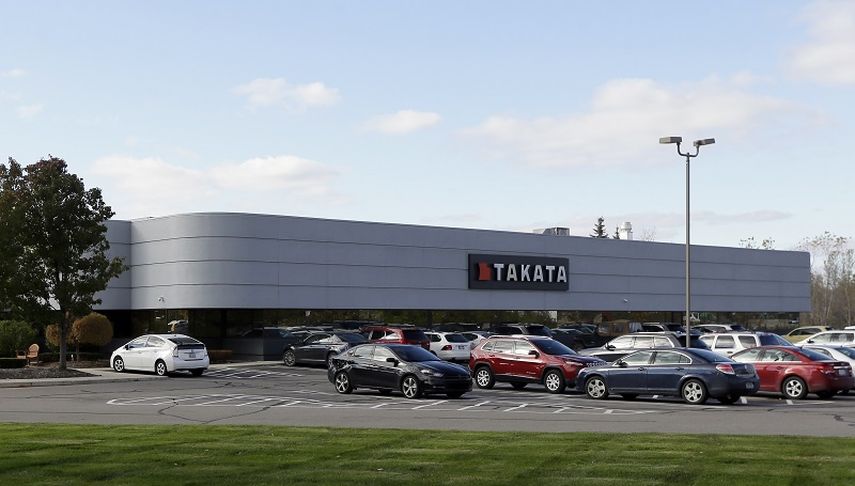 Vista del edificio de la compañía de suministros automotrices Takata en Auburn Hills, Michigan. (AP)