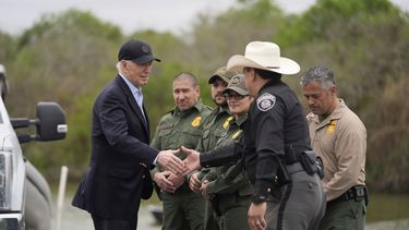 El presidente Joe Biden en su última a la frontera sur de Estados Unidos.