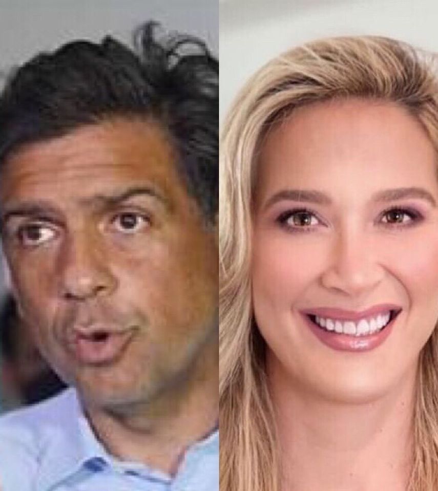 Miss Venezuela 1996, Marena Bencomo, y el político Carlos Ocariz.&nbsp;