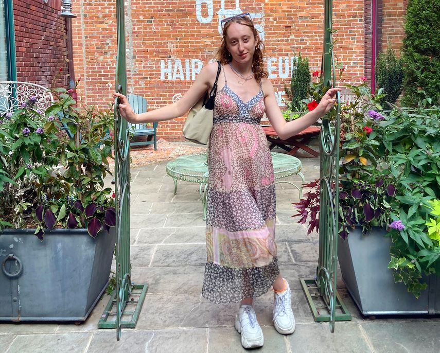 Esta fotografía del 1 de julio de 2021 muestra a Emily Shapiro en Asbury Park, Nueva Jersey. Con 23 años de edad, Shapiro dice que no quiere tener hijos.&nbsp;