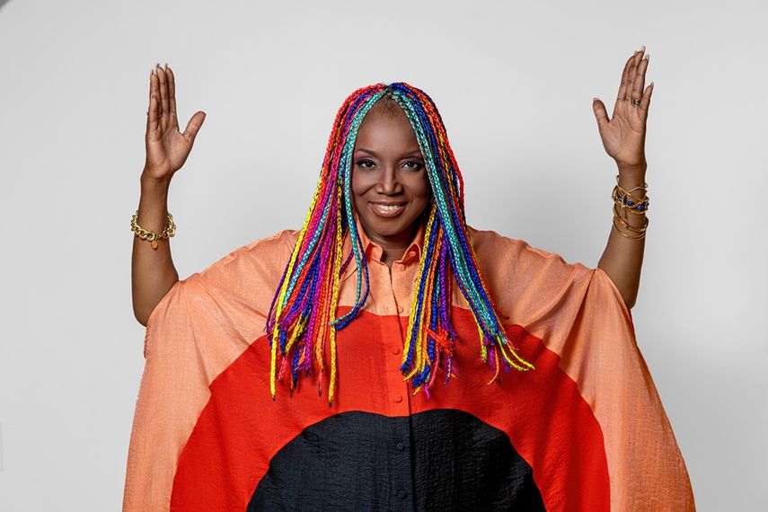 La cantante cubana Celia Cruz.