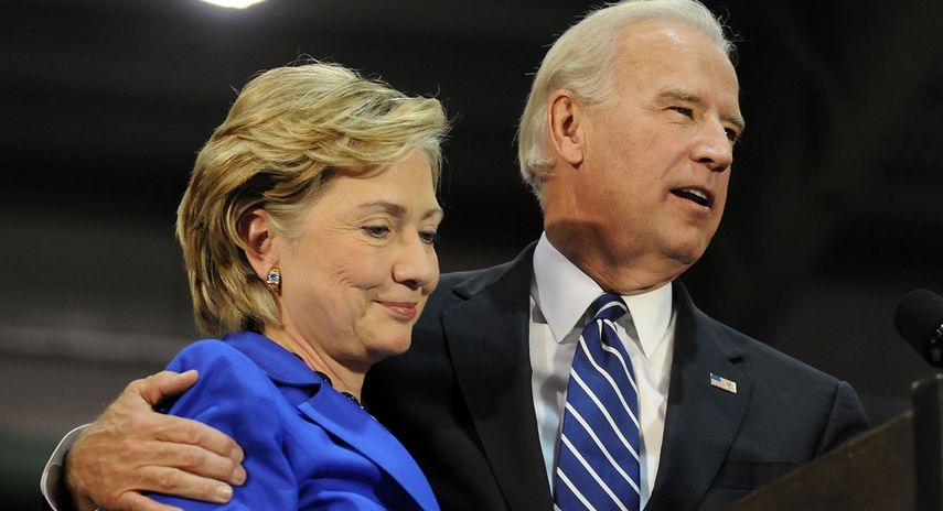Hillary Clinton y Joe Biden