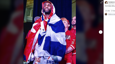 El boxeador cubano&nbsp;Yordenis Ugas.&nbsp;