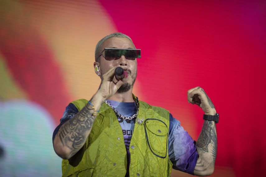 En esta fotografía de archivo del 31 de julio de 2019 el cantante J Balvin durante un concierto en Tel Aviv, Israel. J Balvin, Black Eyed Peas y Maluma participarán en la Semana de la Música Latina de Billboard que se celebrará de forma virtual y gratuita en octubre.&nbsp;