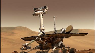 Opportunity originalmente sólo recorrería un kilómetro. Foto: @EmelynRobot