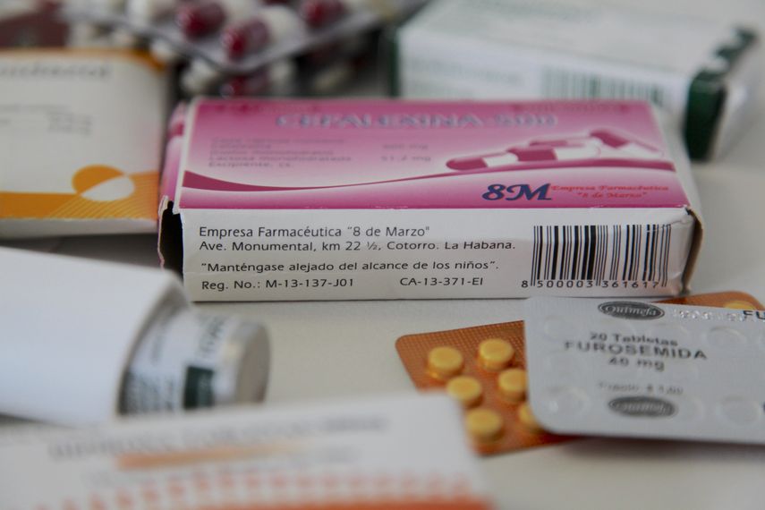Algunos medicamentos distribuidos en Cuba.&nbsp;