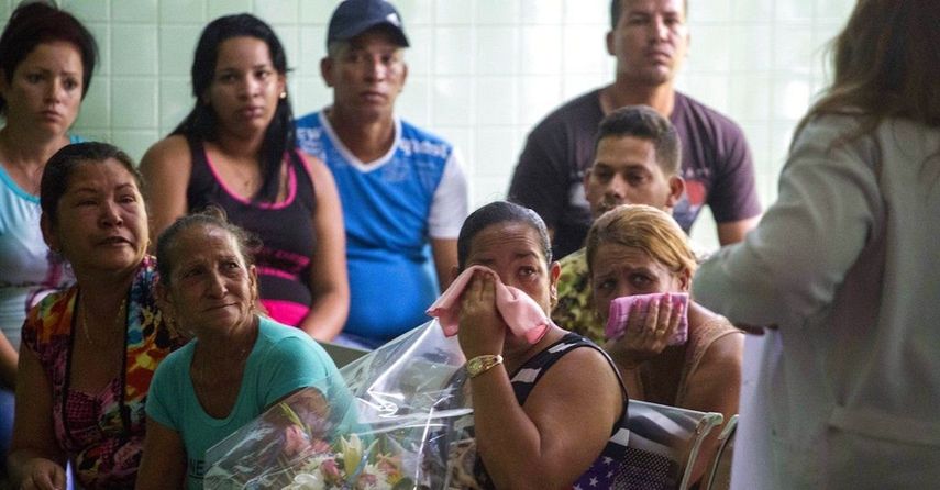 Familiares de las v&iacute;ctimas del desastre a&eacute;reo, en mayo de 2018.&nbsp;