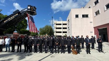 Parte de los actos en honor a las víctimas del 11 de septiembre.